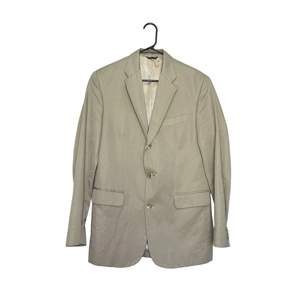 Tan Banana Republic Men's Sport Coat 38R Slim Fit Rapid Movement Blazer